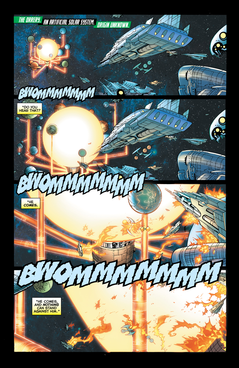 Illustration for article titled Can Green Lantern defeat a spaceship the size of a solar system?